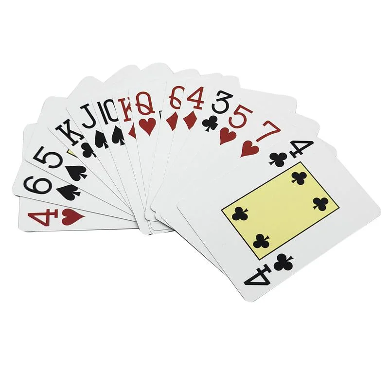 Custom Black Back Plastic Waterproof & Tear Proof Poker Card Premium High quality/High cost performance Playing Card