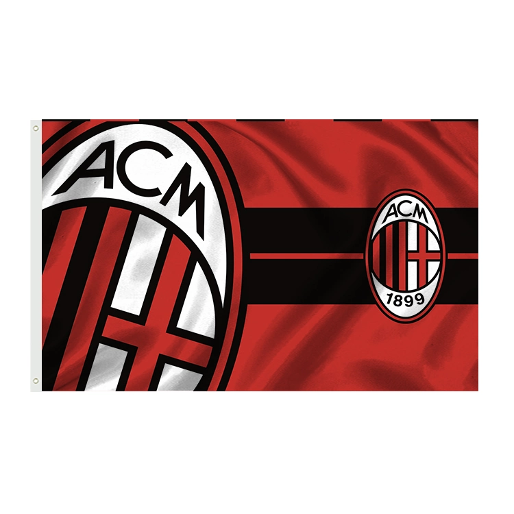 Large Flag 5X3FT (150cm X 90cm) Manchester FC AC Milan Football Soccer Flags