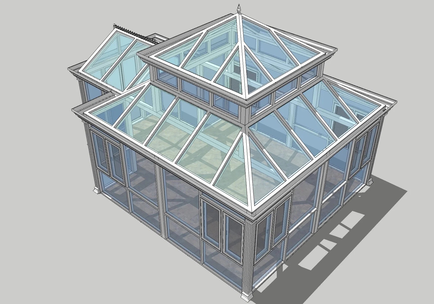 Intelligent Garden Green House|Glass Green House|Conservatory|Sun Room|Gazebo|Aluminum Frame Winter Garden|Conservatory Greenhouse