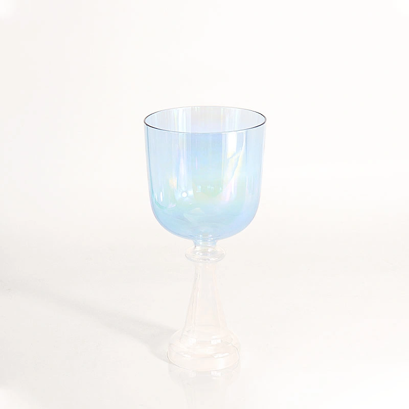 New Cosmic Aurora Clear Crystal Handheld Chalice for Sound Handheld Chalice