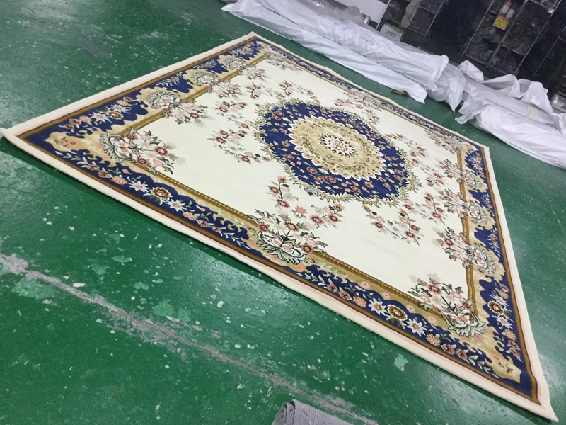 Factory-outlet Custom 100% Karpet Permadani Handmade Tibetan Wool Woolen Household Carpet In Belgium