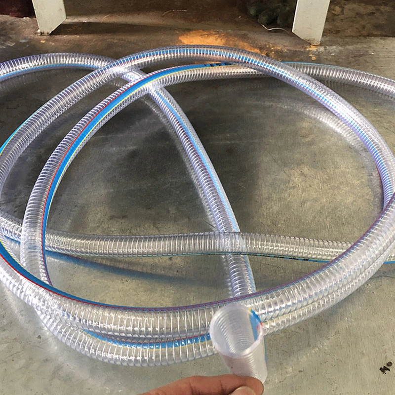 PVC 32mm 40mm Transparent Steel Wire Reinforced Hose Suction Hose