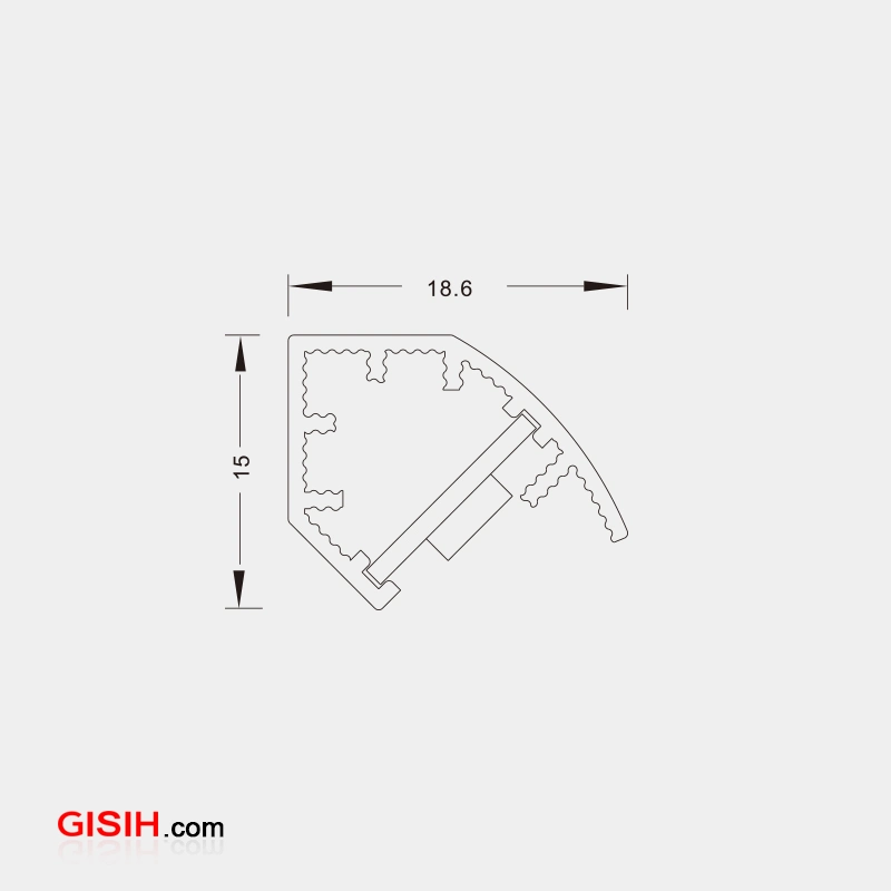 16W/M Aluminum Profile LED Strip Light with High Lumen