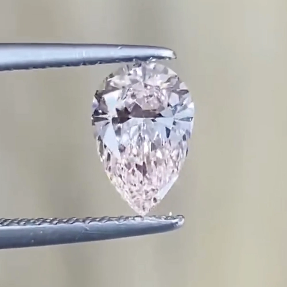 Pera rosa brillante diamantes sueltos Lab crecido Diamond