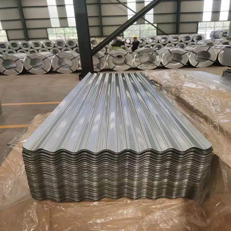 Cheap 22 24 26 28 Gauge Gi Galvanized Steel Corrugated Metal Roofing Iron Sheet 0.35 Dx51d Full Hard Zinc Aluminum Roofing Sheet