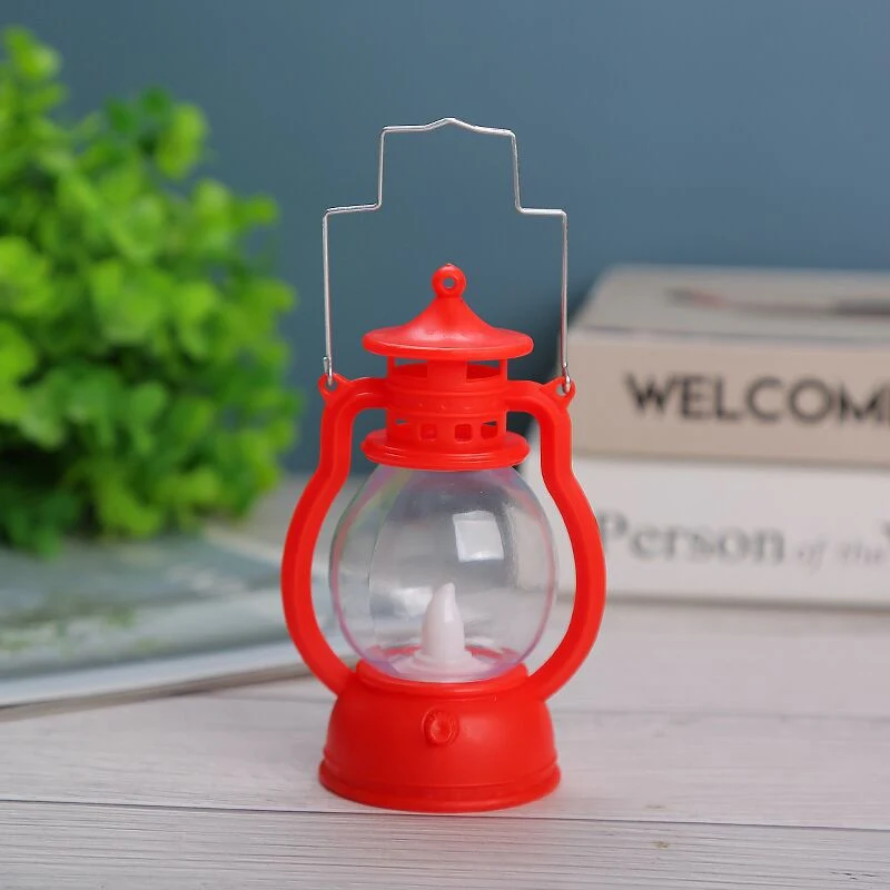 Xmas LED Safe Candle Night Light Lantern Plastic Tabletop Christmas Decorative Lighting Home Garden Decoration