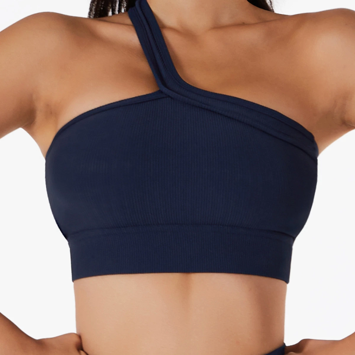 Sy-Z314 New One-Shoulder Yoga Bra One-Piece Beautiful Back Sports Underwear Gym Fitness Yoga Clothes for Women Wear