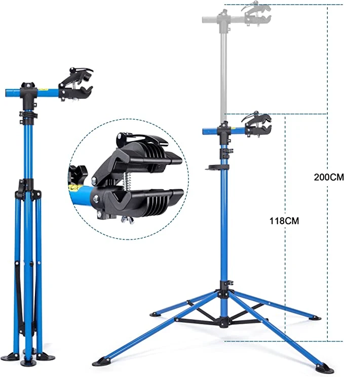 Portable Bike Repair Stand Height Adjustable Bicycle Repair Rack