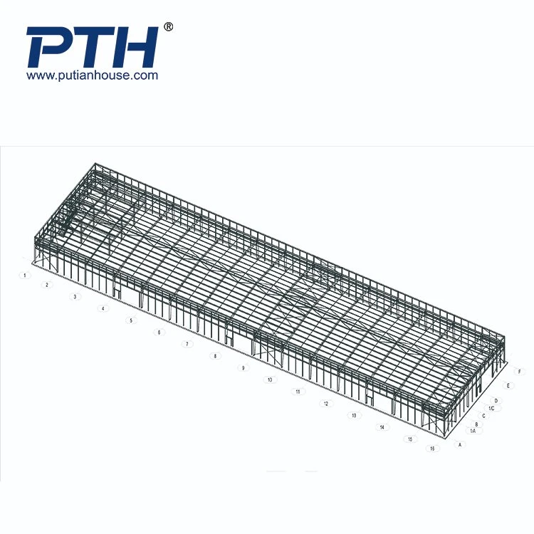 La luz de conexión de tornillo Hot-Rolled casa prefabricada de acero de alta calidad con estructura de la PTH