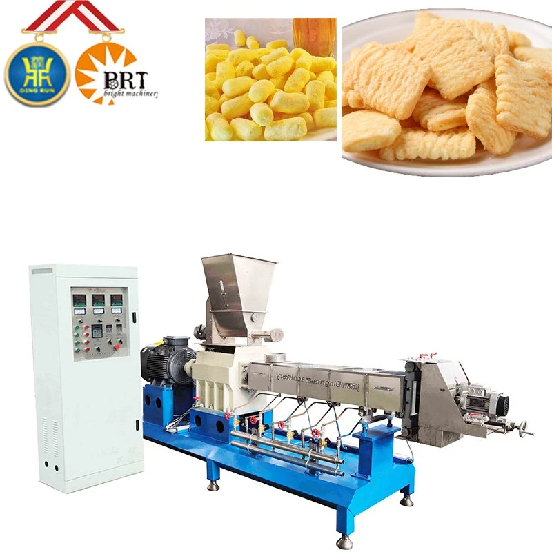 Jinan Automatic perfis extrudados de tostas milho bastões Puffing Alimentos máquinas da linha de produção Puff a máquina