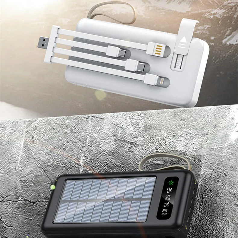 High Performance Powerbank 30000mAh Emergency Mobile Solar Power Bank Charger with Factory Price