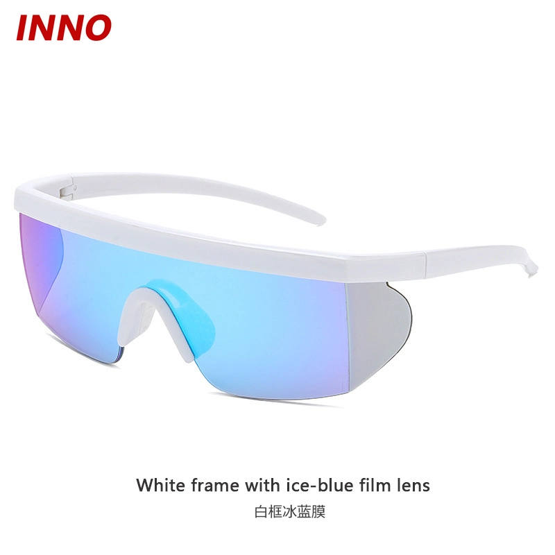 Inno-Aj007 fabricante venta directa de opciones de Deporte Gafas Multicolor reflectante Revo gafas de gradiente de logotipo personalizado ecológica