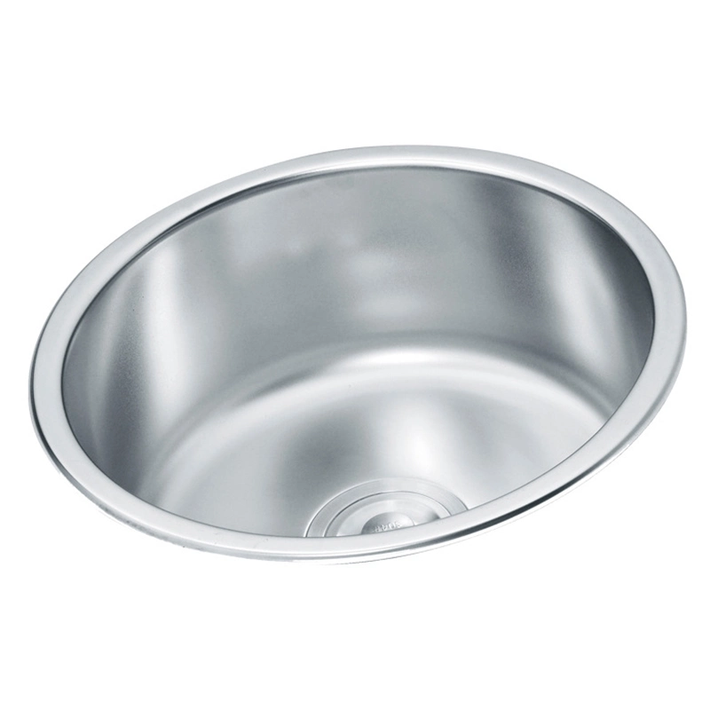 Stretch Basin Bright Smooth Stainless Steel Sink Sink Single Groove with Plate Wash Basin Kitchen Sink