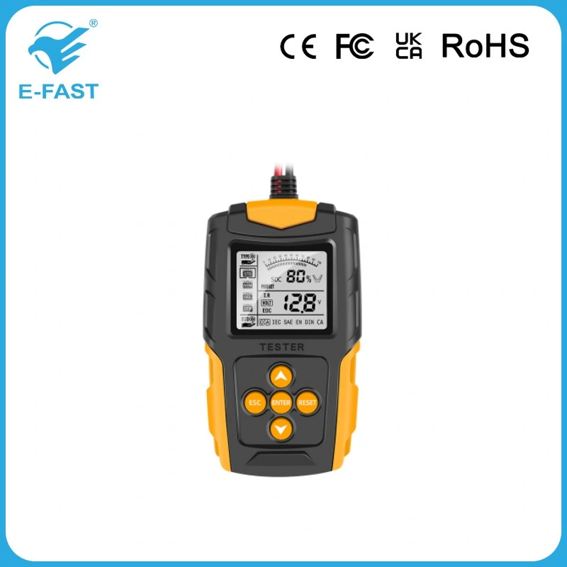 Comprobador de capacidad de batería inteligente profesional 12V 24V tensión de batería de litio Comprobadores de resistencia Comprobador de batería