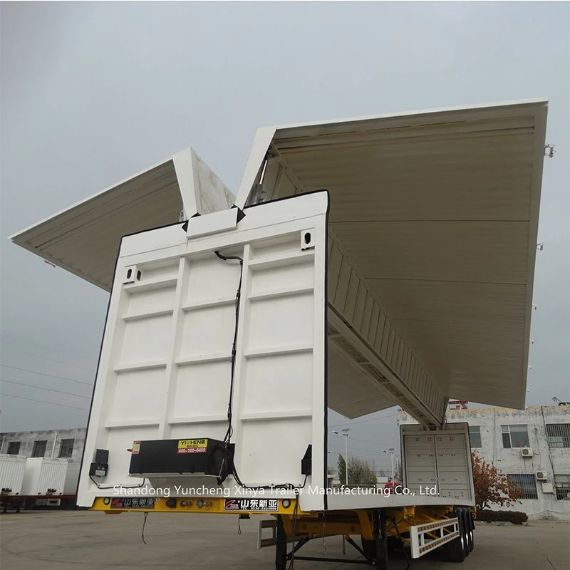 Manufacture Truck Part Customize Size Semi Tipper Trailers Wing Van Body 20 Tons Open Wing Van Trailer