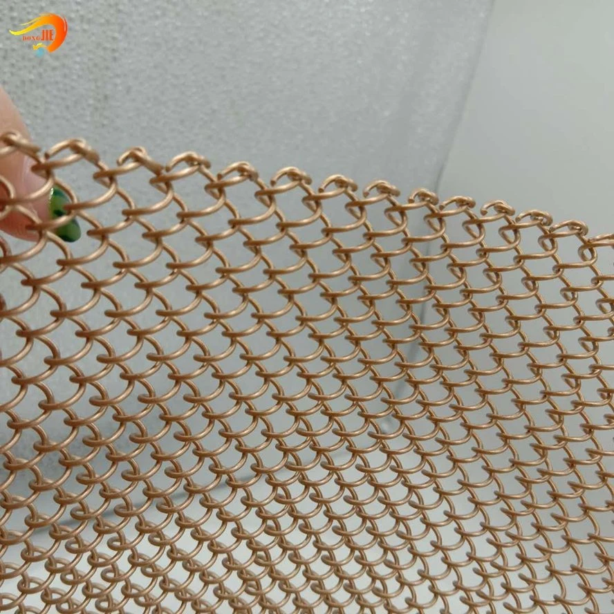 Stainless Steel Coil Wire Chain Link Curtain Mesh for Decoration