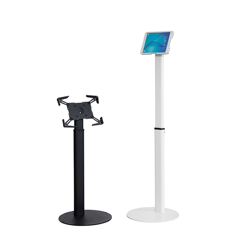 Soporte de suelo para tableta de suelo de kiosco ajustable de altura universal de diseño patentado Para soporte iPad de 7′ -13′