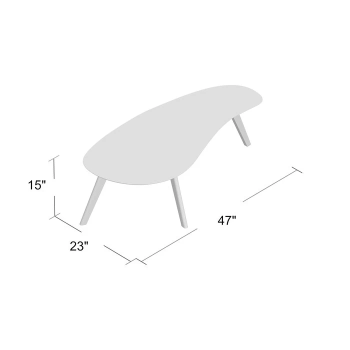 Modernes, Stromlinienförmiges Wohnzimmer Holzmöbel Beistellsofa Tisch Kaffee Tabelle