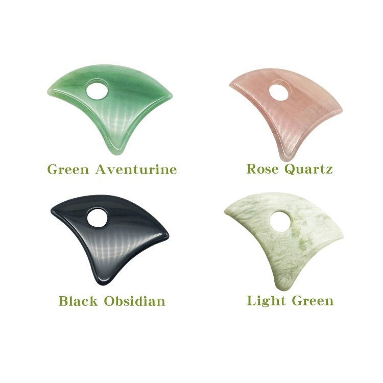 Health Care Beauty Guasha Massager Jade Natural Green Rose Quartz Amethyst Roller Various Gua Sha Board Collection