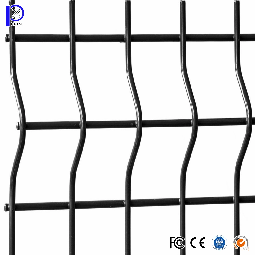 Pengxian Galvanized Welded Wire Mesh for Garden Fence China Manufacturing 3FT Fence 1.23m Panel Height Triangle Bending Welded Wire Mesh Fence