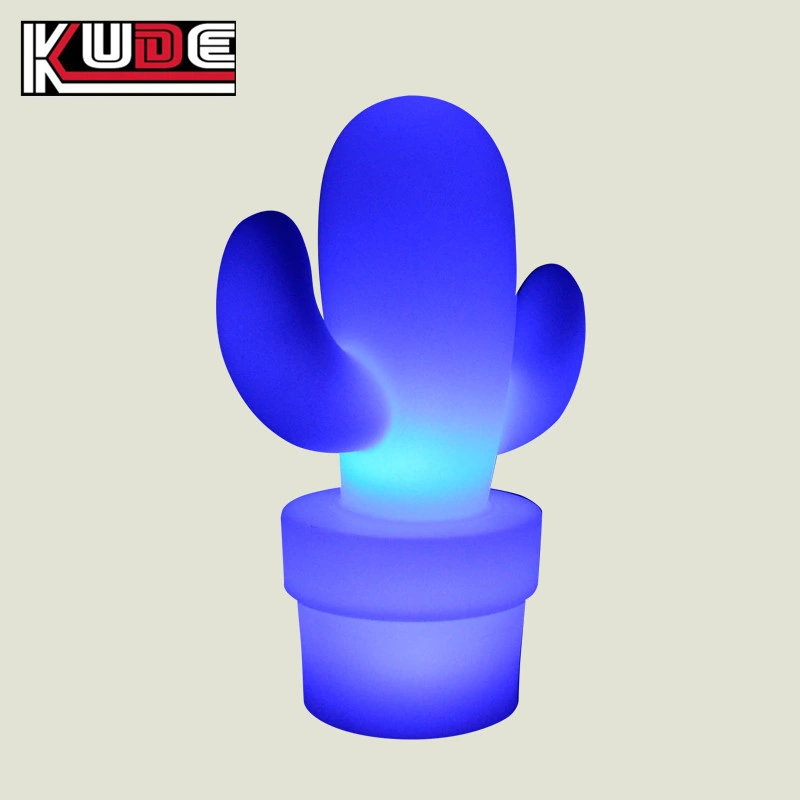 Light up Table Lamp Color Change Glowing Cactus Lamp for Night Club