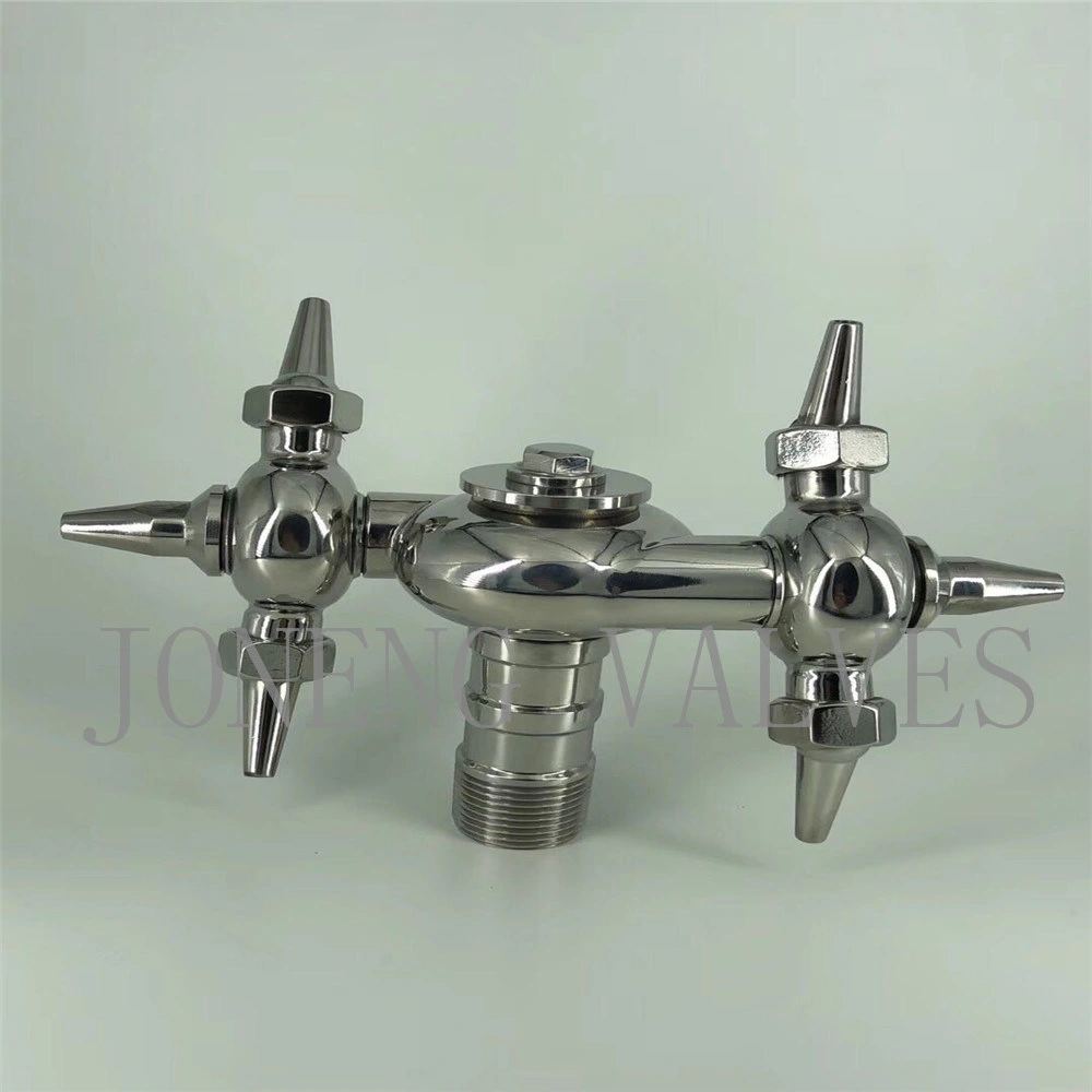 Stainless Steel Sanitary Fittings Spray Cleaning Ball 316D Ox Horn Thread BSPT