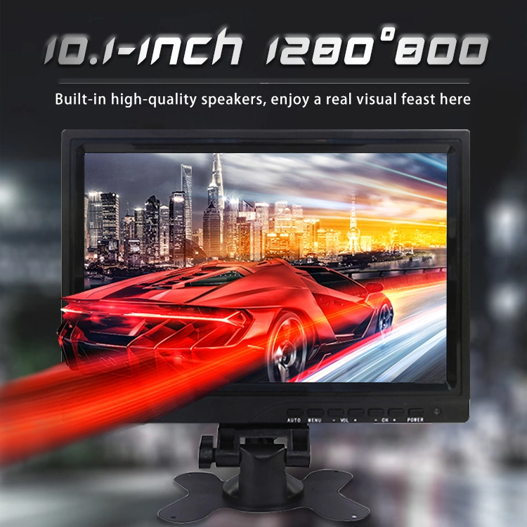 Monitor de coche con pantalla IPS táctil capacitiva de 10,1 pulgadas