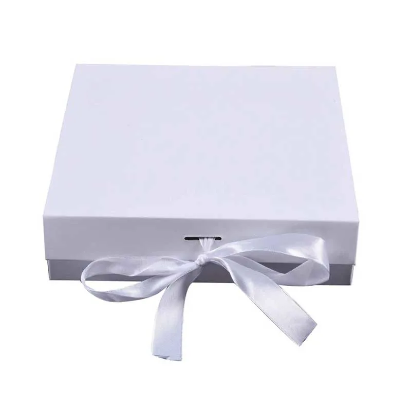 صندوق هدايا ذو طيّ فاخر وردي كلاسيكي كبير مغنطيس مربع هدية