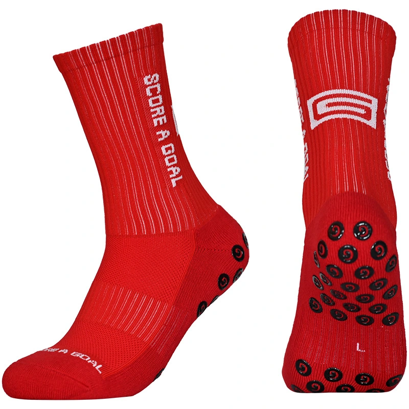 Wholesale/Supplier Small Order Designer Logo Sport Unisex Men and Women Glue Point Elite Sport Socks Customize Logo Football Non-Slip Grip Crew Cotton Socks