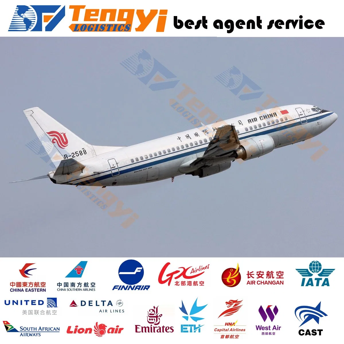 Transitario de Shenzhen a Birmingham/Montgomery/Mobile EE.UU DDU/DDP de puerta en puerta de carga aérea