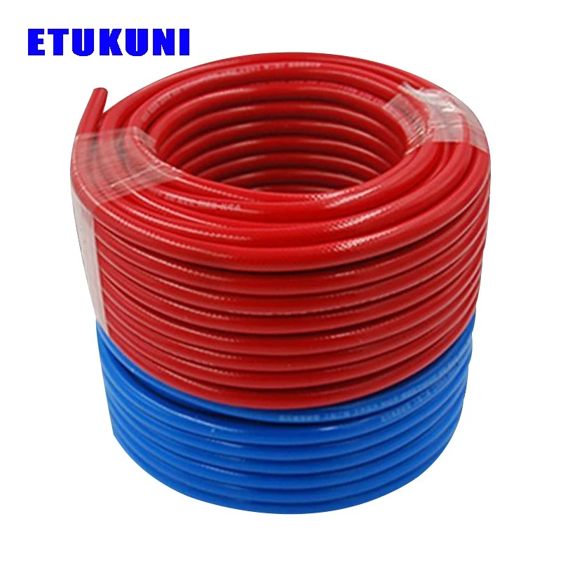 Factory Supply PVC Rubber Hose, T PVC Rubber Three-Layer Two-Line Air Pneumatic Civil Hose for Gas Flushing Equipment