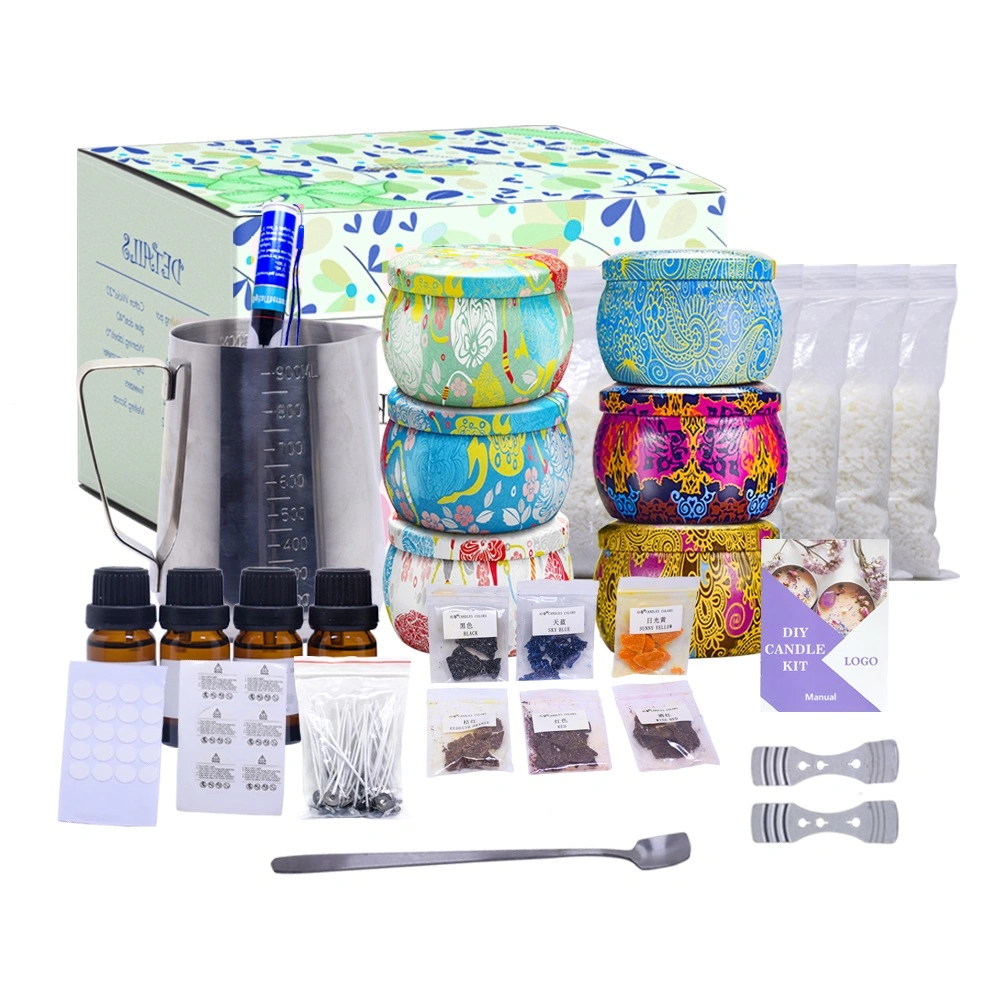 DIY Wedding Gift Scented Luxury Soywax Candle Making Kit with Box