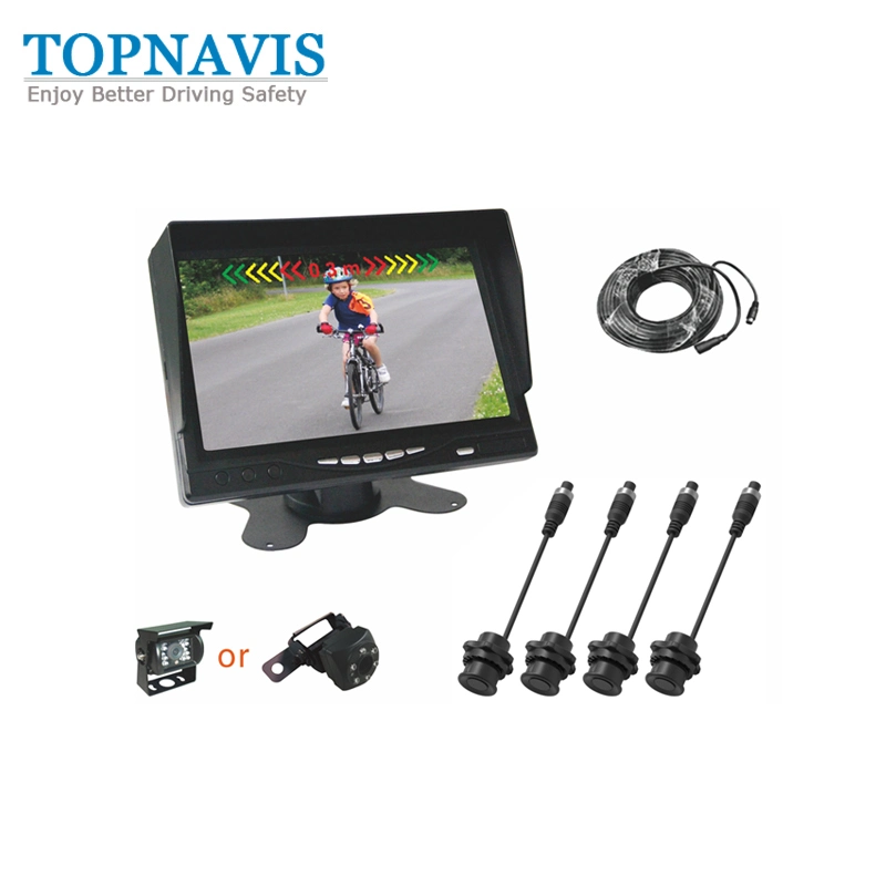 7 Inch Digital Video Rear / Reverse / Front / Side Parking Sensor for Truck / Bus / Trailer