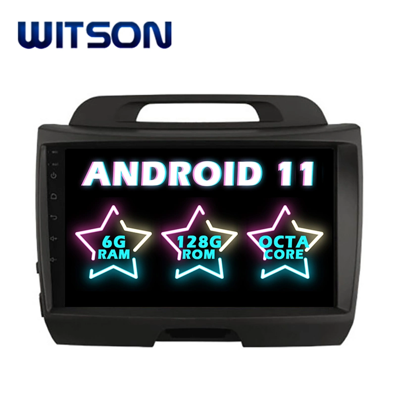Witson Android 11 Coche Sistema Multimedia para 2010-2012 KIA SPORTAGE 4 GB de RAM 64 GB de memoria Flash Pantalla grande en el coche reproductor de DVD