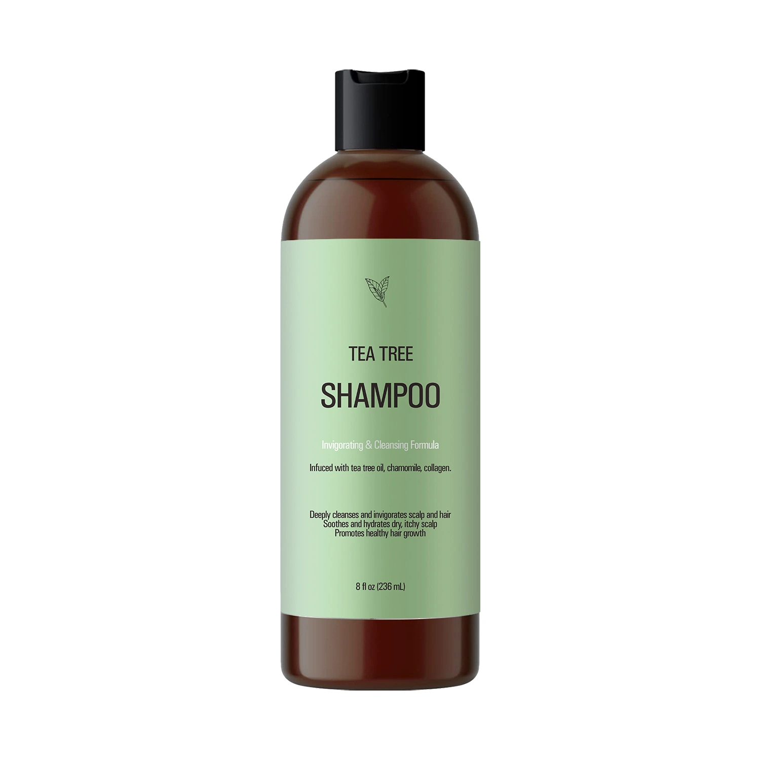 Großhandel/Lieferant OEM Natural Tea Tree Shampoo beruhigt und befeuchtet Haar Eigenmarke