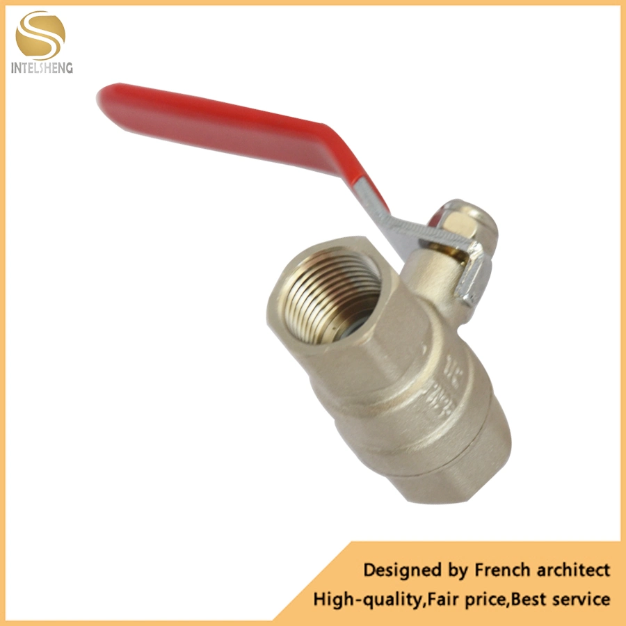 DN15 - DN100 Pressure Pn25 CW 617n / Hpb59-3 Brass صمام جوارب كروي مع مقبض معدني