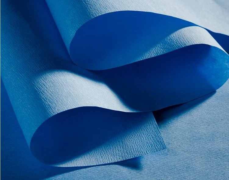 Disposable Medical Coated Crepe Sterilization Paper with Different Colors