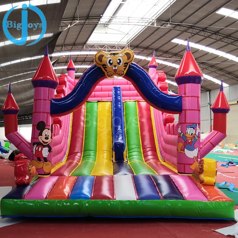 Double Lane Tall Inflatable Slide for Sale
