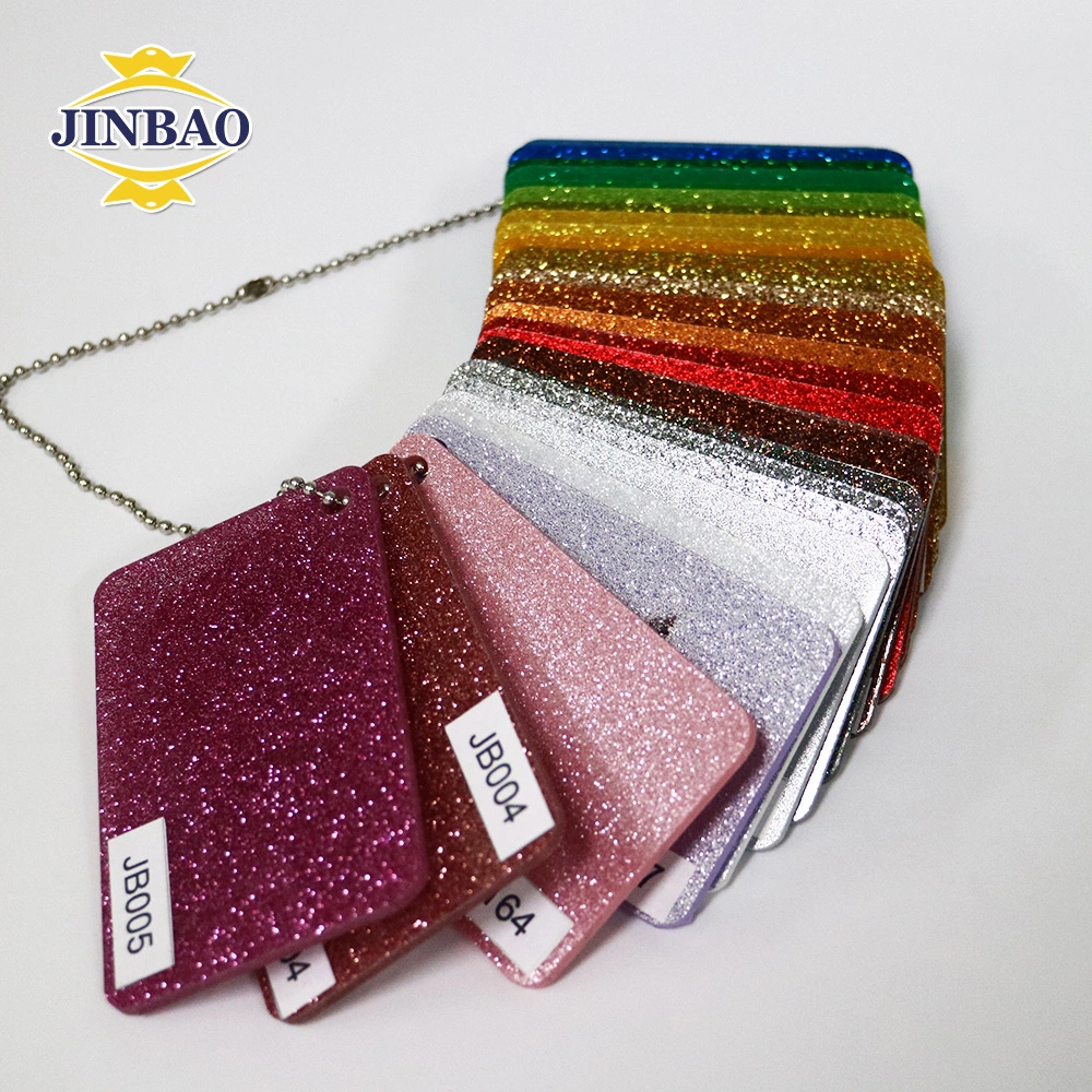 Jinbao Cast 10mm 12mm 18mm 20mm Size Fabric Gray Acrylic Plastic Glass Sheet Design for Kitchen