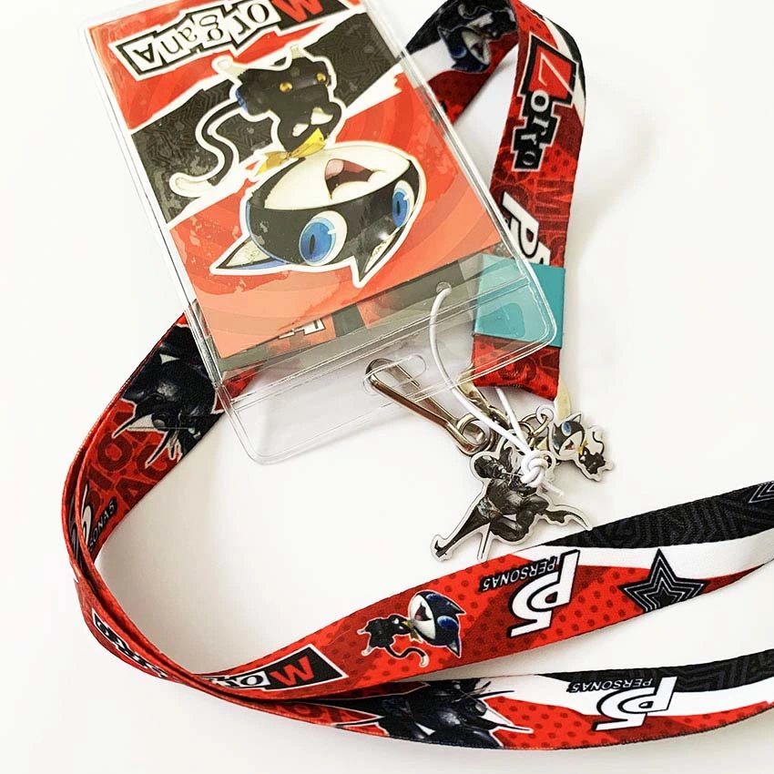 Custom Logo ID Card Holder Sublimation Neck or Wrist Nylon Lanyard for Office Medal