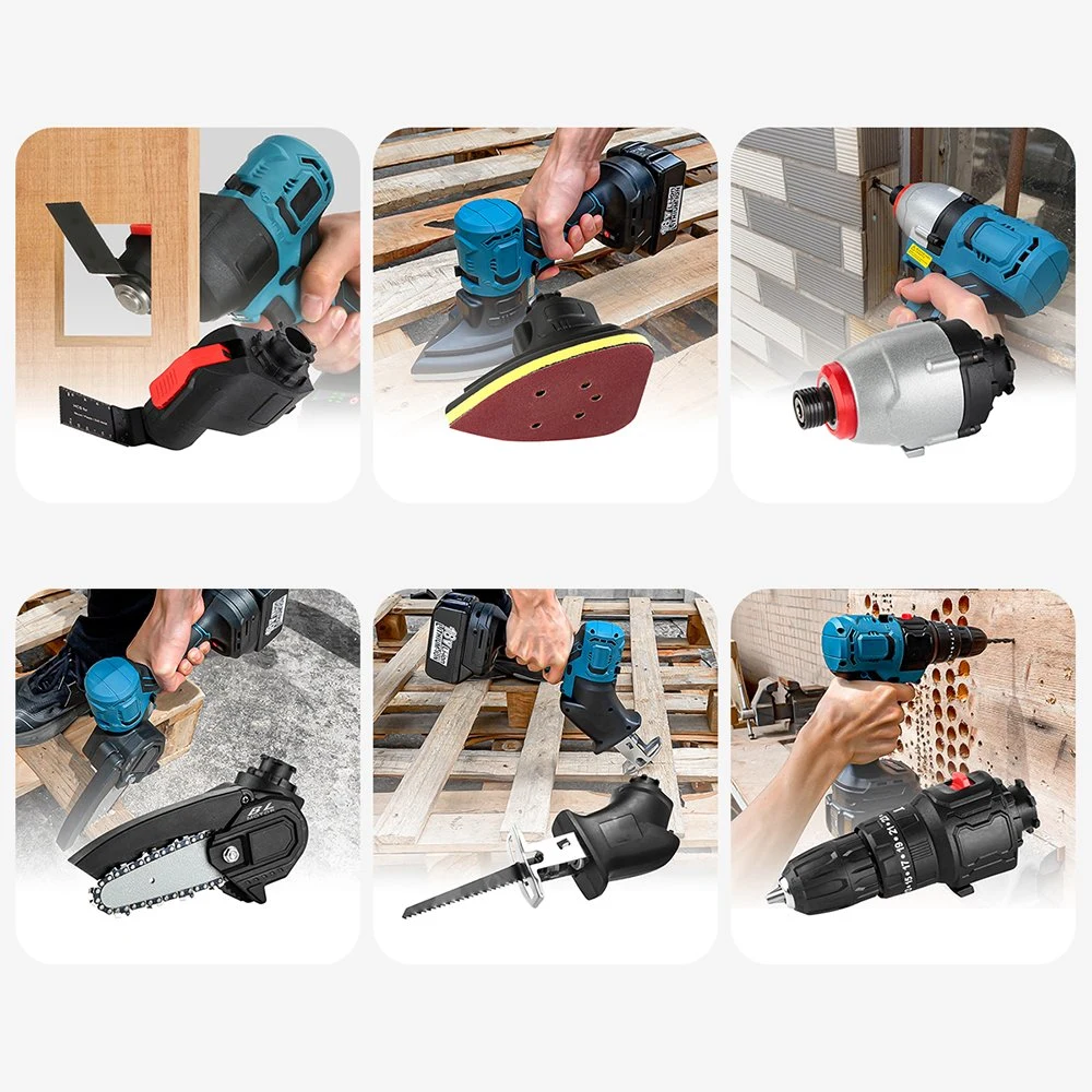 Cordless Ferramenta Multifuncional Power Tools para motosserra multifuncional, perfure, chave, viu (CMFT20)