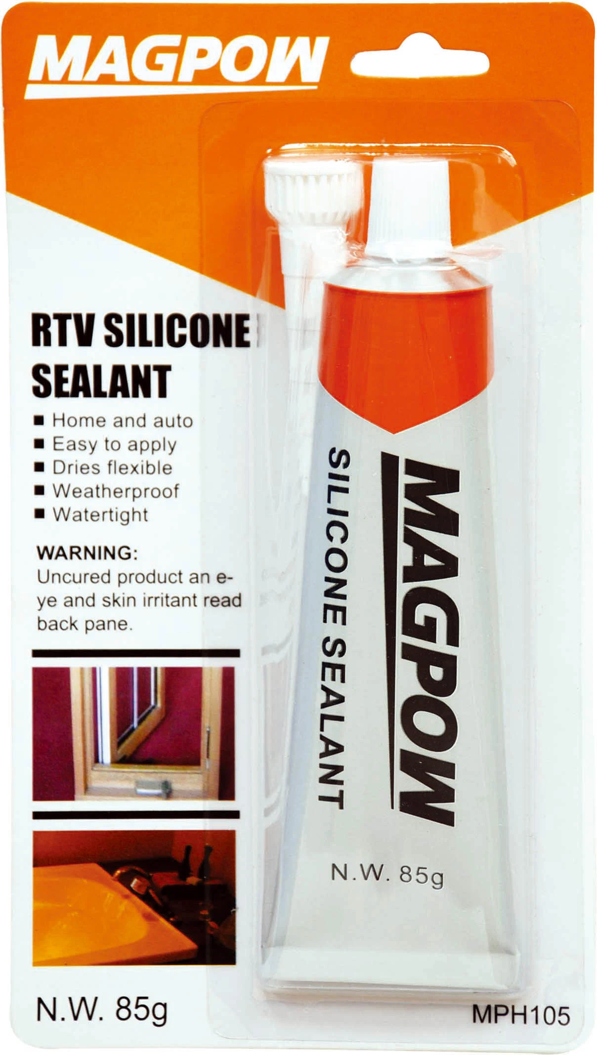 85g/PCS Tube Packing RTV Acetic Silicone Sealant Glue for Glass or Metal