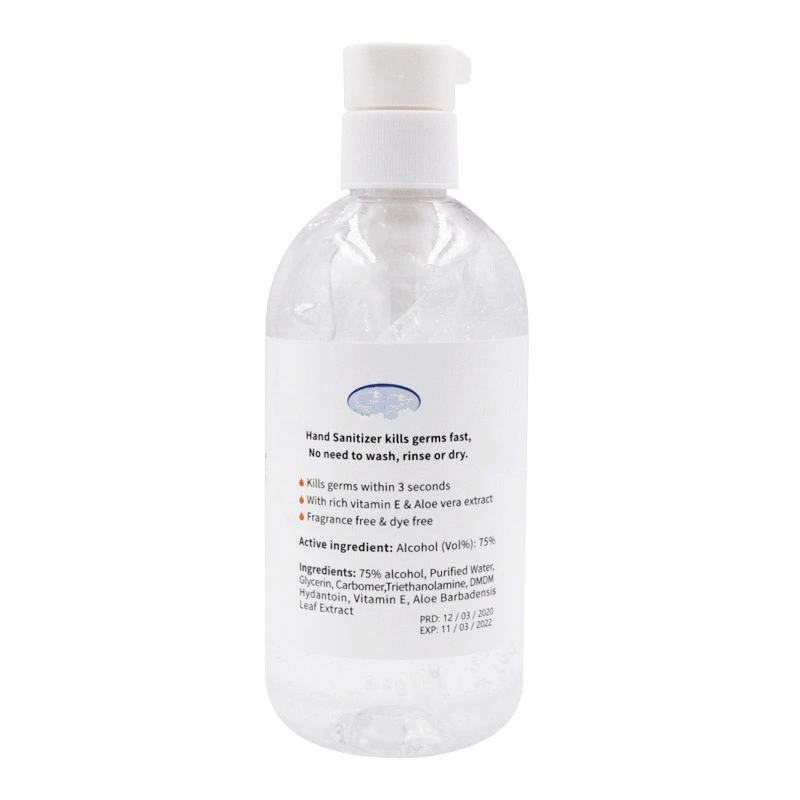 Alcohol Based Waterless Hand Sanitizer Gel with Factory Price and ISO SGS GMPC Certification