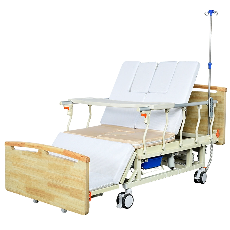 Startseite Krankenpflege Krankenhaus Bett Medical Bed mit Holz Kopf &amp; Füße Board