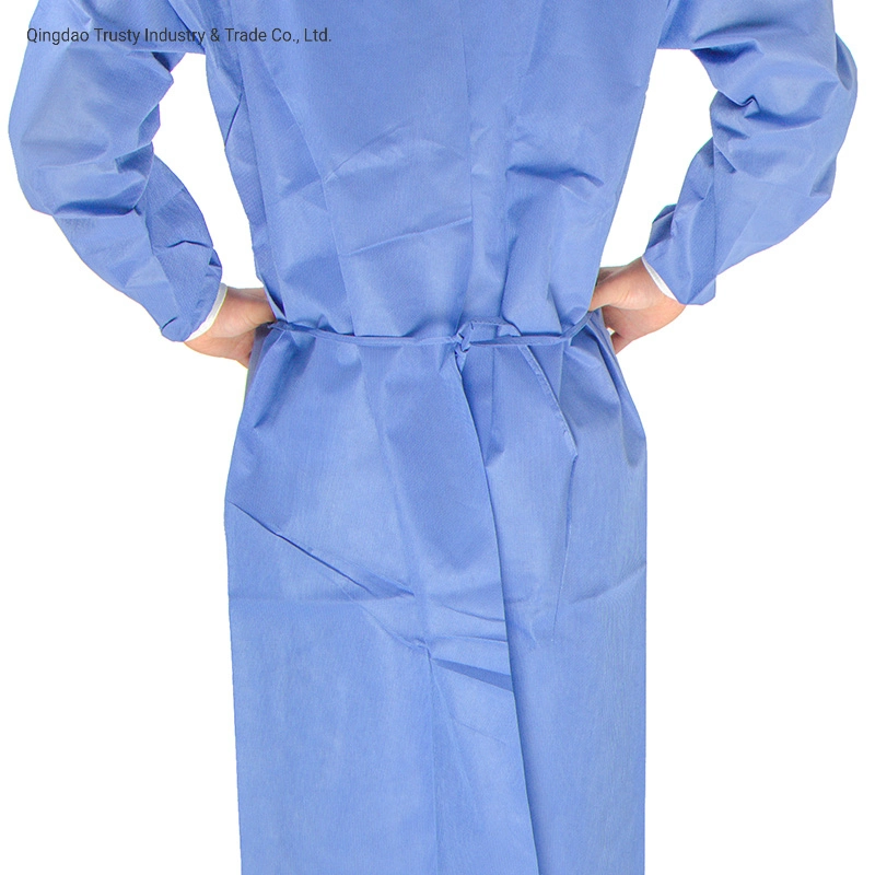 Factory Direceinweg Schutz Vlies Gewebe Isolation Gown Nonwoven Op-Kleid Level 1/2 Gezüchtet