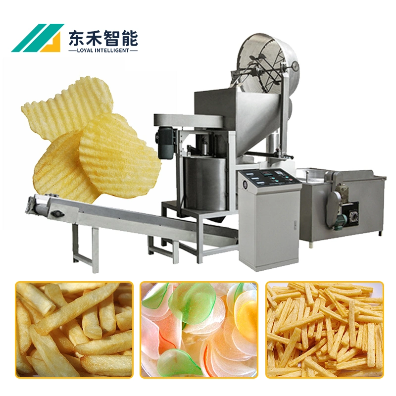 High Quality Peanut Automatic Fired Batch Fryer Machine Snack Pellet Chips Deep Gas Batch Fryer Equipment for Sale