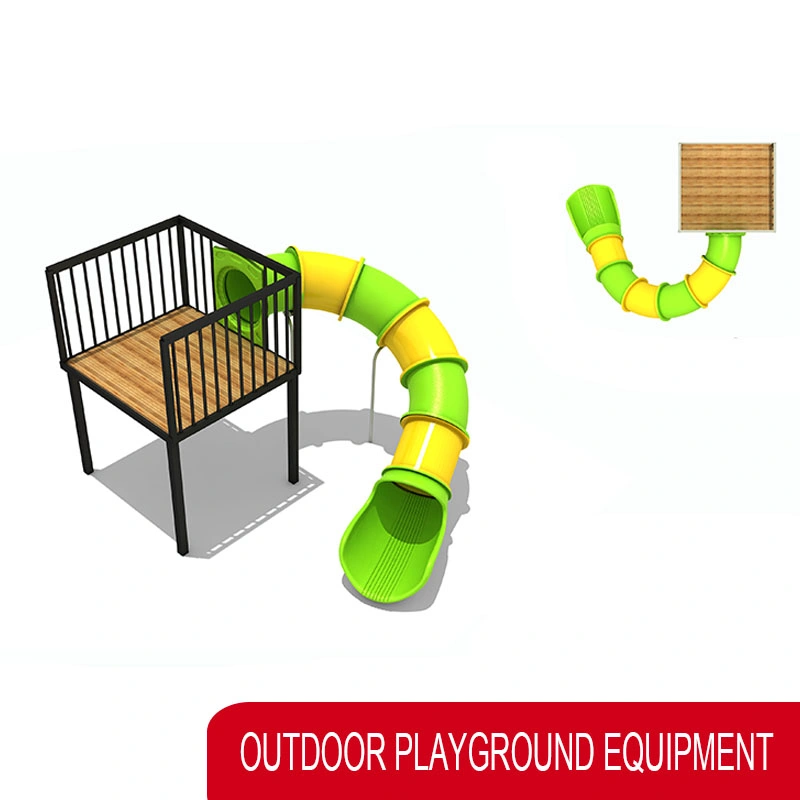 Colorful Plastic Commercial Outdoor Slide Part Playground