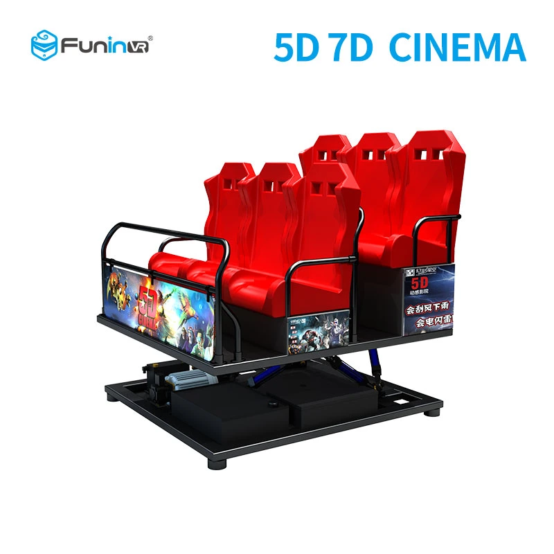 Hidráulica/eléctrica Zhuoyuan Cine 7D Multiplayer Juegos Interactivos