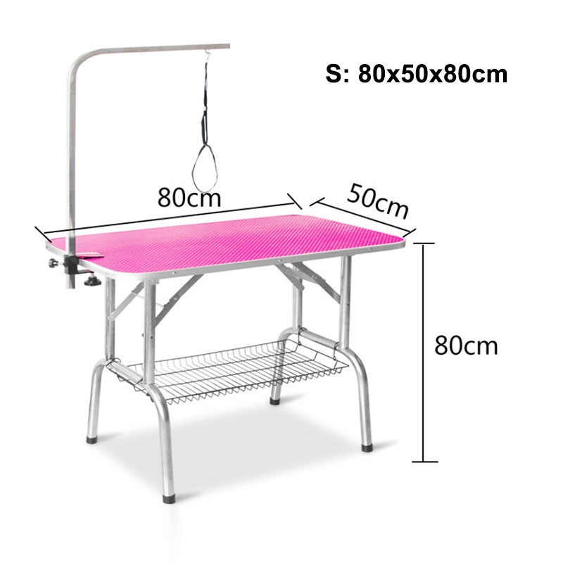 Dog Pet Grooming Table für große Hunde verstellbar Höhe schwer Tragbarer Trimmer-Trockentisch