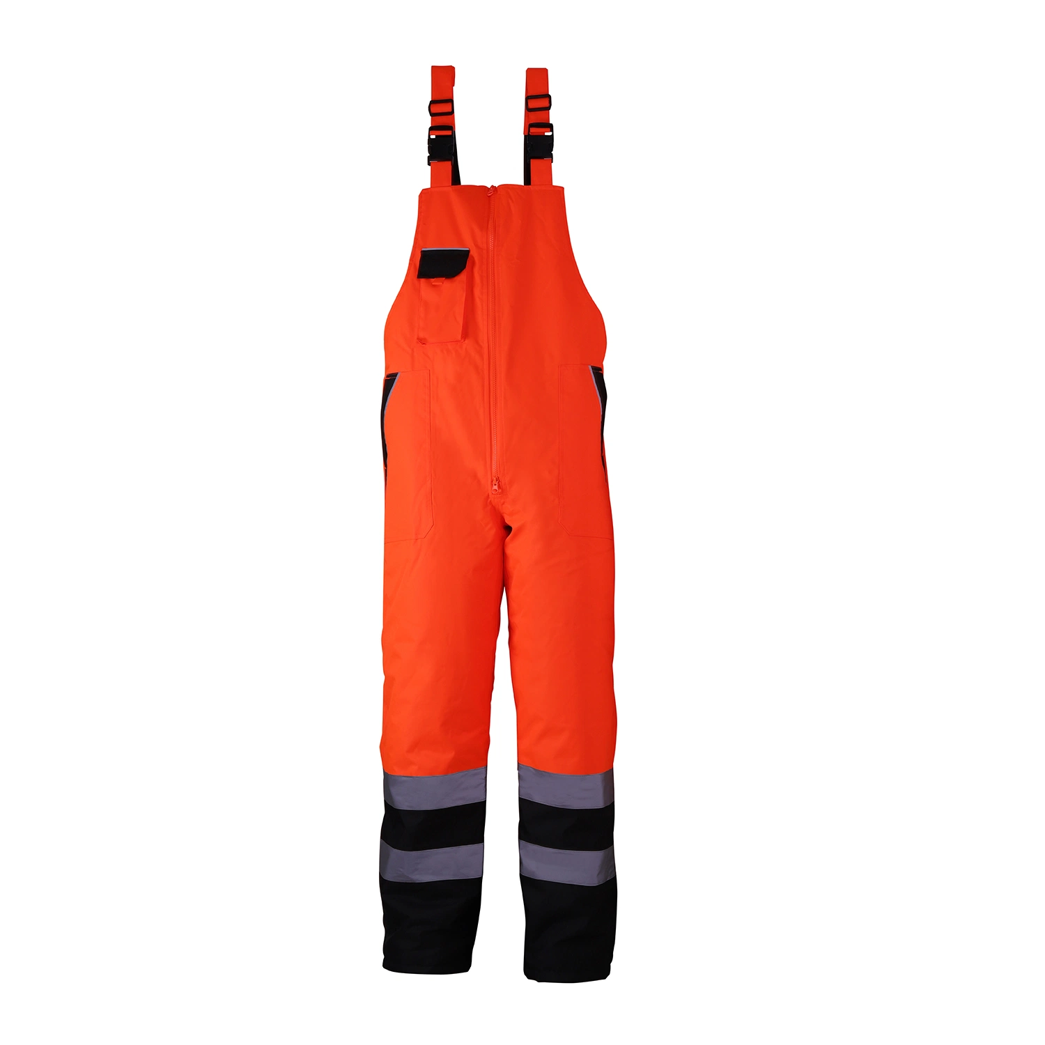 Adult 300d Polyester Oxford Hi Vis Reflective Safety Waterproof Winter Jacket Workwear Bib Pants